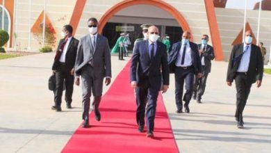 صورة غزواني يتوجه إلى بانجول لحضور مراسيم تنصيب الرئيس آداما بارو