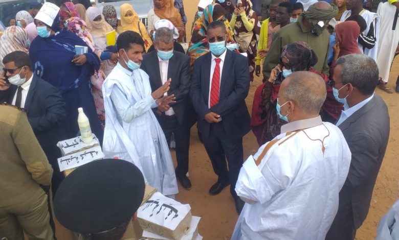 صورة كيفة/ والي الولاية يشرف على انطلاق عملية تحسيس ضد كوفيد