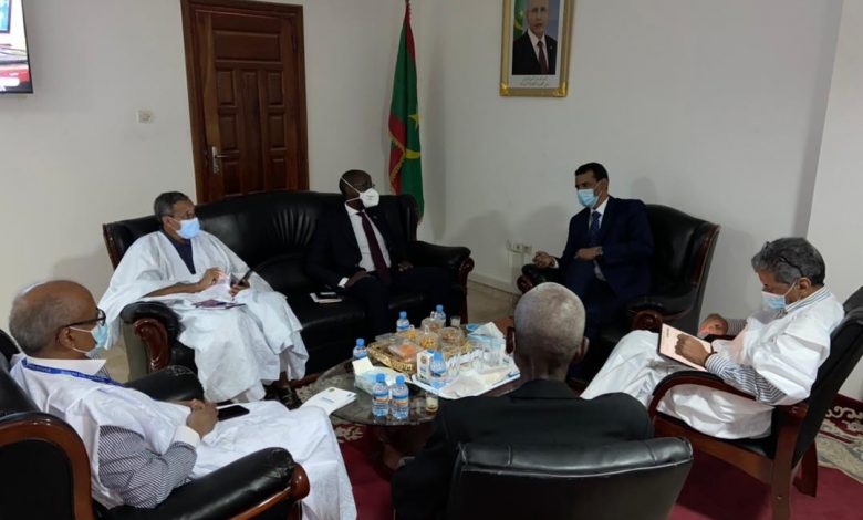 صورة رئيس الهابا يستقبل الممثل المقيم لبرنامج الأمم المتحدة بموريتانيا
