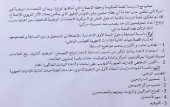 صورة دعما للامركزية..وزارة التهذيب تجري تغيرات في تنظيم المسابقات الوطنية