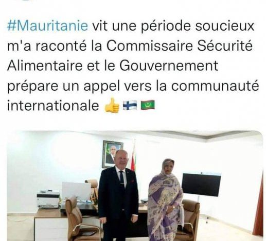 صورة بنت خطري : موريتانيا تستعد لرفع نداء للمجتمع الدولي