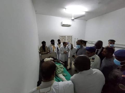 صورة النعمة : اصابة المندوب الجهوي لمفوضية الامن الغذائي بكسور