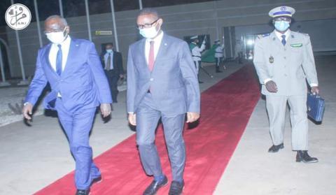 صورة الوزير الاول الموريتاني يتوجه الي المغرب
