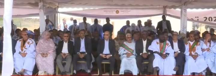 صورة تامشكط / رئيس الجمهورية  يطلق الحملة الزراعية ويعد الموريتانيين بغد مشرق