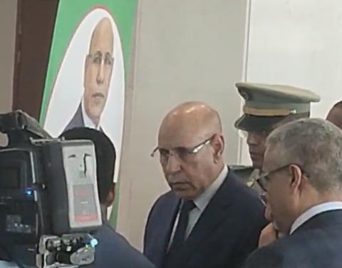 صورة الرئيس غزواني يؤدي زيارة لمندوبية تٱزر