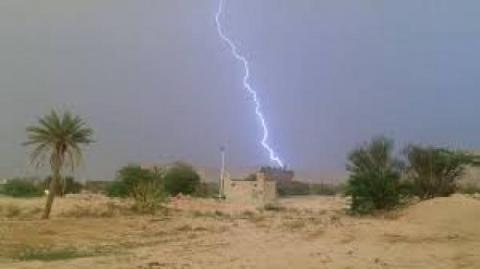 صورة وفاة شخص في ولاية تكانت بسبب صاعقة رعدية