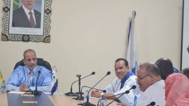 صورة حلف الوفاء بقيادة  النائب لمرابط ولد الطالب المين يلتقي رئيس حزب الانصاف