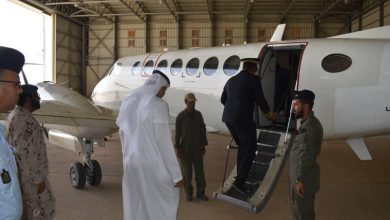 صورة الجيش الموريتاني يتسلم طائرة من دولة الامارات