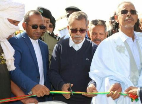 صورة تگانت / وزير الزراعة يشرف على تدشين مزرعة نخيل نموذجية