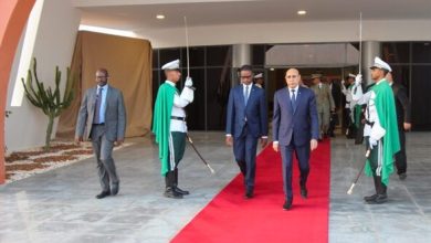 صورة الرئيس الموريتاني في زيارة لامريكا