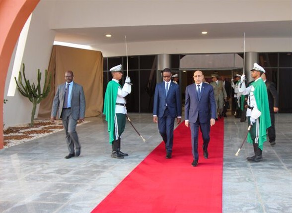 صورة الرئيس الموريتاني في زيارة لامريكا