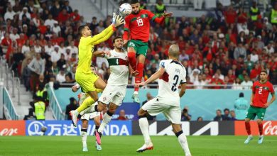 صورة فوز تاريخي للمنتخب المغربي  على البرتقال