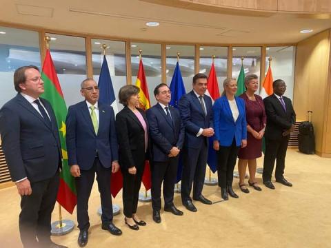 صورة وزير الداخلية/ موريتانيا تبذل  جهودا كبيرة لمحاربة الهجرة السرية