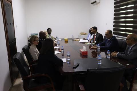 صورة رئيس الهابا يستقبل وفد من هيئة الأمم المتحدة