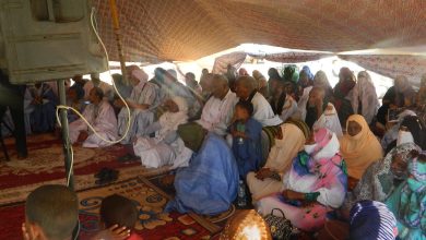 صورة كيفه /  رئيس تيار الوفاء والانصاف الدكتور محمد محمود ولد سيد أبات يترأس تظاهرة حاشدة