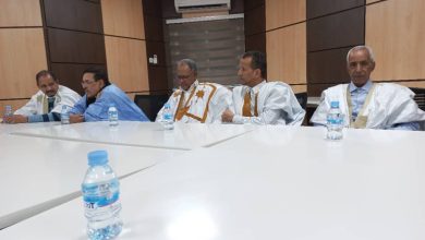 صورة مجموعة دعم  ترشيح  المصطف ولد دده ولد حمادي تجتمع برئيس حزب الانصاف