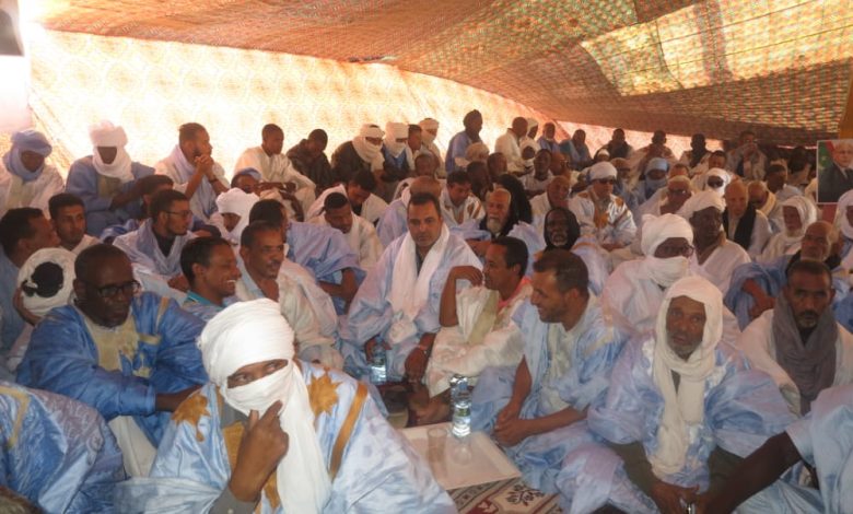 صورة احسي البكاي / تظاهرة حاشدة تقودها مديرة ديوان الوزير الاول عيش فال ميشل