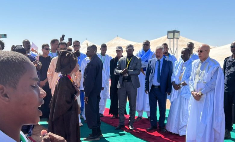 صورة تيشيت / رئيس الجمهورية يشرف على اطلاق اذاعة تيشيت