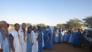 صورة فنشلي / تظاهرة حاشدة لدعم مرشح حلف الوفاء محمد ولد سيد ابراهيم