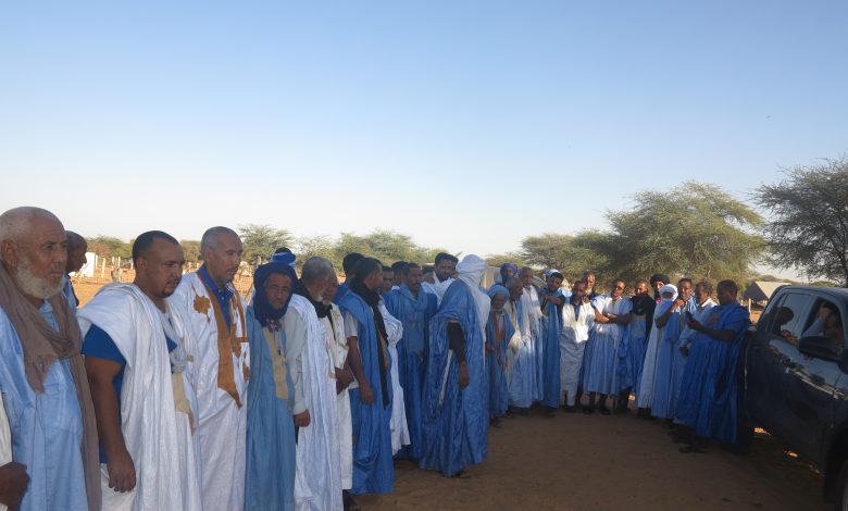 صورة فنشلي / تظاهرة حاشدة لدعم مرشح حلف الوفاء محمد ولد سيد ابراهيم