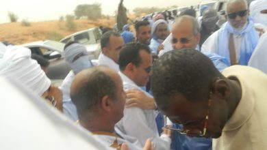 صورة حلف الوفاء بقيادة النائب لمرابط الطالب ألمين  في استقبال حاشد لرئيس حزب الانصاف