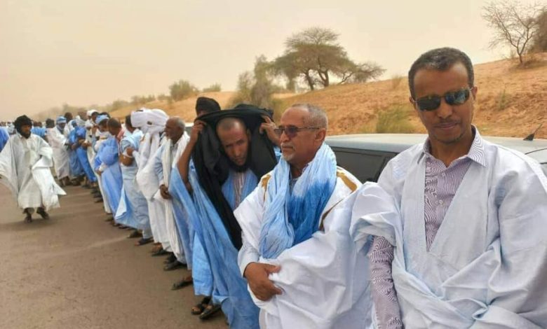صورة كيفه / داعمو المرشح المصطف ولد دده ولد حمادي ينظمون استقبالا كبيرا لرئيس الحزب ووفده