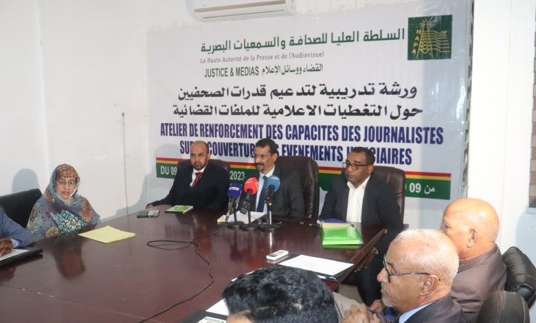 صورة الهابا تشرف على ورشة تكوينية لدعم قدرات الصحفيين في مجال التغطية للملفات القضائية