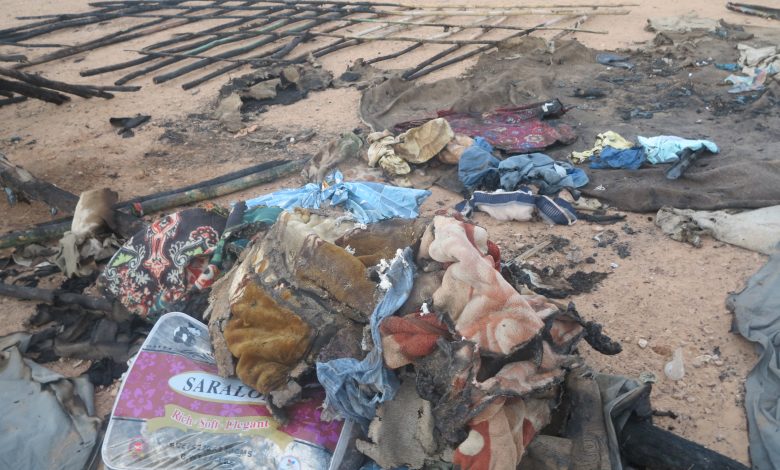 صورة كيفه / ألسنة النيران تلتهم منزلا بحي صونادير دون وقوع خسائر بشرية