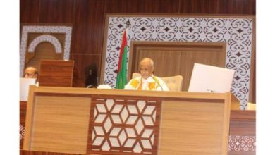 صورة الخطاب الذي القاه رئيس البرلمان  خلال افتتاح الدورة البرلمانية