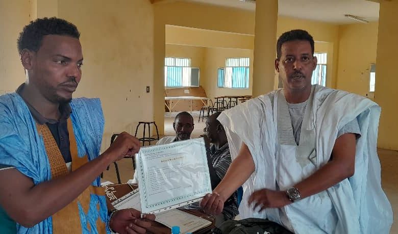 صورة تجكجة / المدير الفني لمشروع  praps يشرف اختتام دورة تكوينة لصالح 53  شابا وفتاة