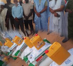 صورة بومديد  / جهة لعصابه تساهم في التخفيف من معاناة المواطنين المتضررين من السيول