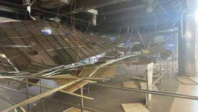 صورة سقوط أجزاء من سقف مطار نواكشوط الدولي