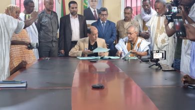صورة كيفه /  الوالي يشرف على  توقيع اتفاقية تسيير للنفايات الصلبة بين مشروع مدن وبلدية كيفه