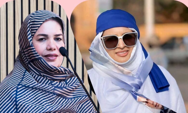 صورة توت بنت بمب المنسقة العامة للجيل الجمهوري تبارك تعيين الرئيسة حانه بنت إشبيه ولد الشيخ ماء العينين