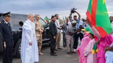 صورة الرئيس غزواني يصل جيكني المحطة الأخيرة من جولته في الحوض الشرقي