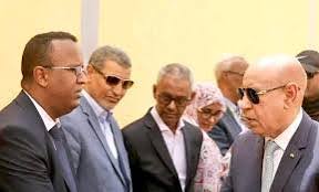 صورة النعمة / وصول المندوب الجهوي لمفوضية الامن الغذائي بلعصابه لاستقبال رئيس الجمهورية السيد محمد ولد الشيخ الغزواني