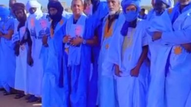 صورة أم القرى / الزعيم التقليدي الناده ولد عبدالله القيادي في حلف المواطنة يحشد لإستقبال رئيس الجمهورية