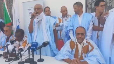 صورة دور بارز لإتحادي حزب الانصاف بولاية لعصابه السيد حم ولد عبد الله في إنحاح اجتماع الحزب