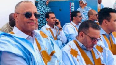 صورة المدير الاداري والمالي لشركة  “موريبوصت” يشارك في إجتماع  حزب الانصاف بأطر ولاية لعصابه