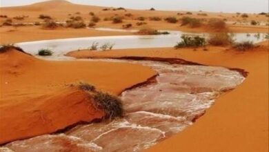 صورة لعصابه / تساقطات مطرية مهمة على أجزاء واسعة (مقاييس)